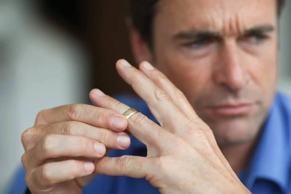 Man questioning marriage after an affair