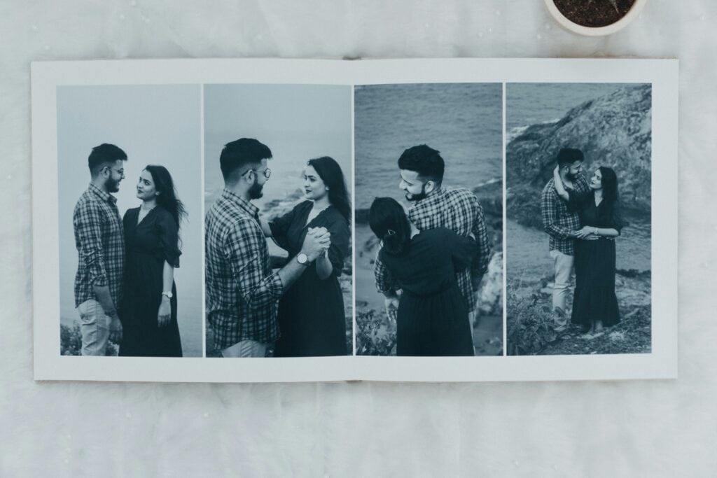 set of pics of girl and guy together