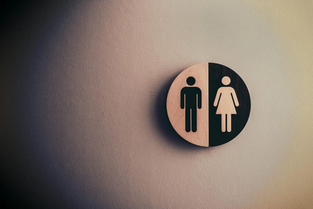 sign with male and female symbols