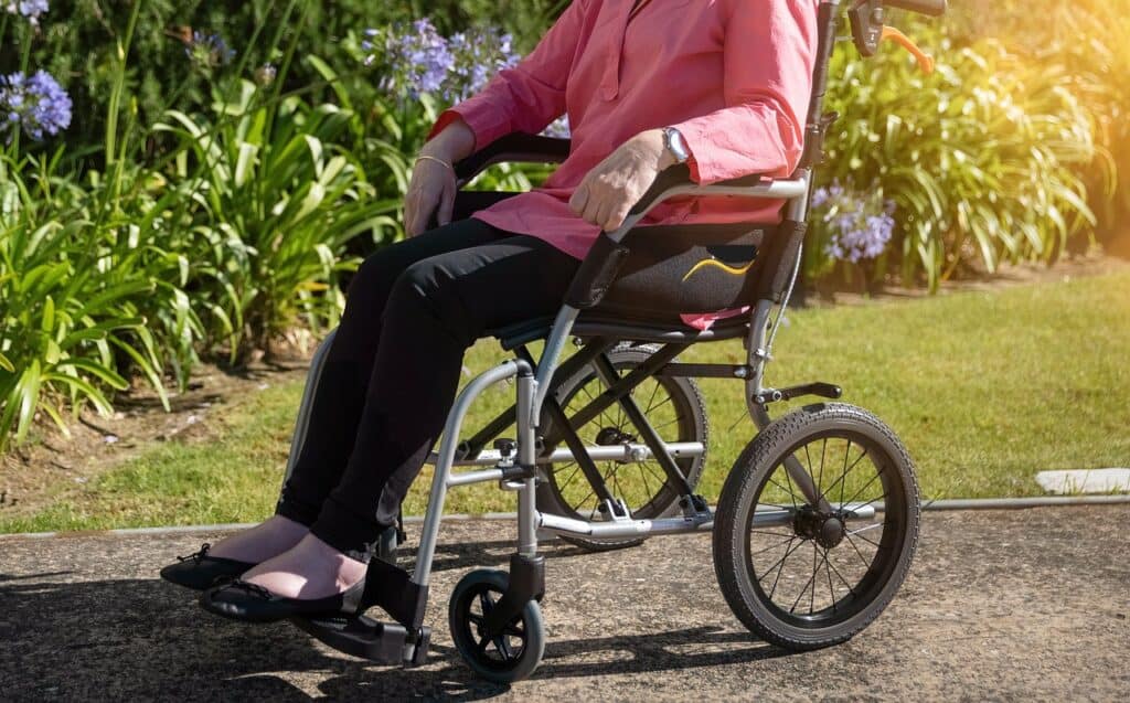 woman in wheelchair