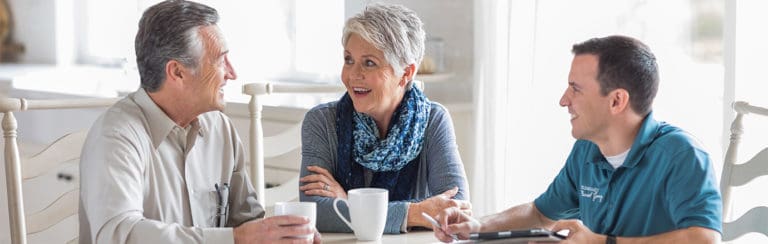 Grandparents discuss their planned giving with a consultant