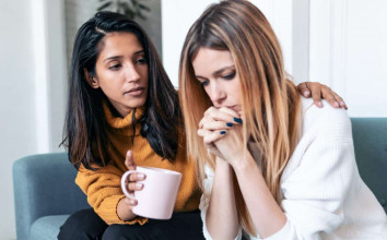 A gentle woman influences her friend