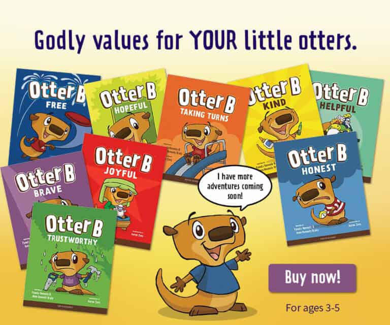 Advertisement for Otter B book series for kids