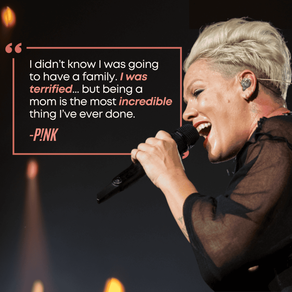 mom quotes graphic about p!nk