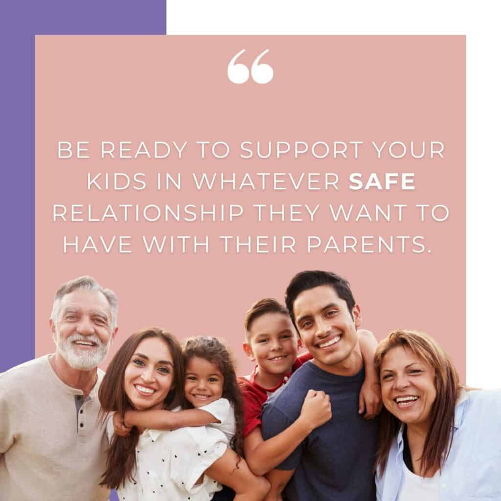 Be ready to support your kinship care kids in whatever safe relationship they want to have with their parents.