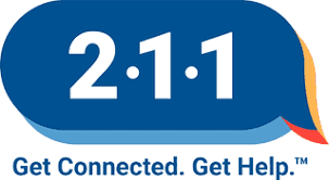 Logo for 211, Get Connected, Get Help