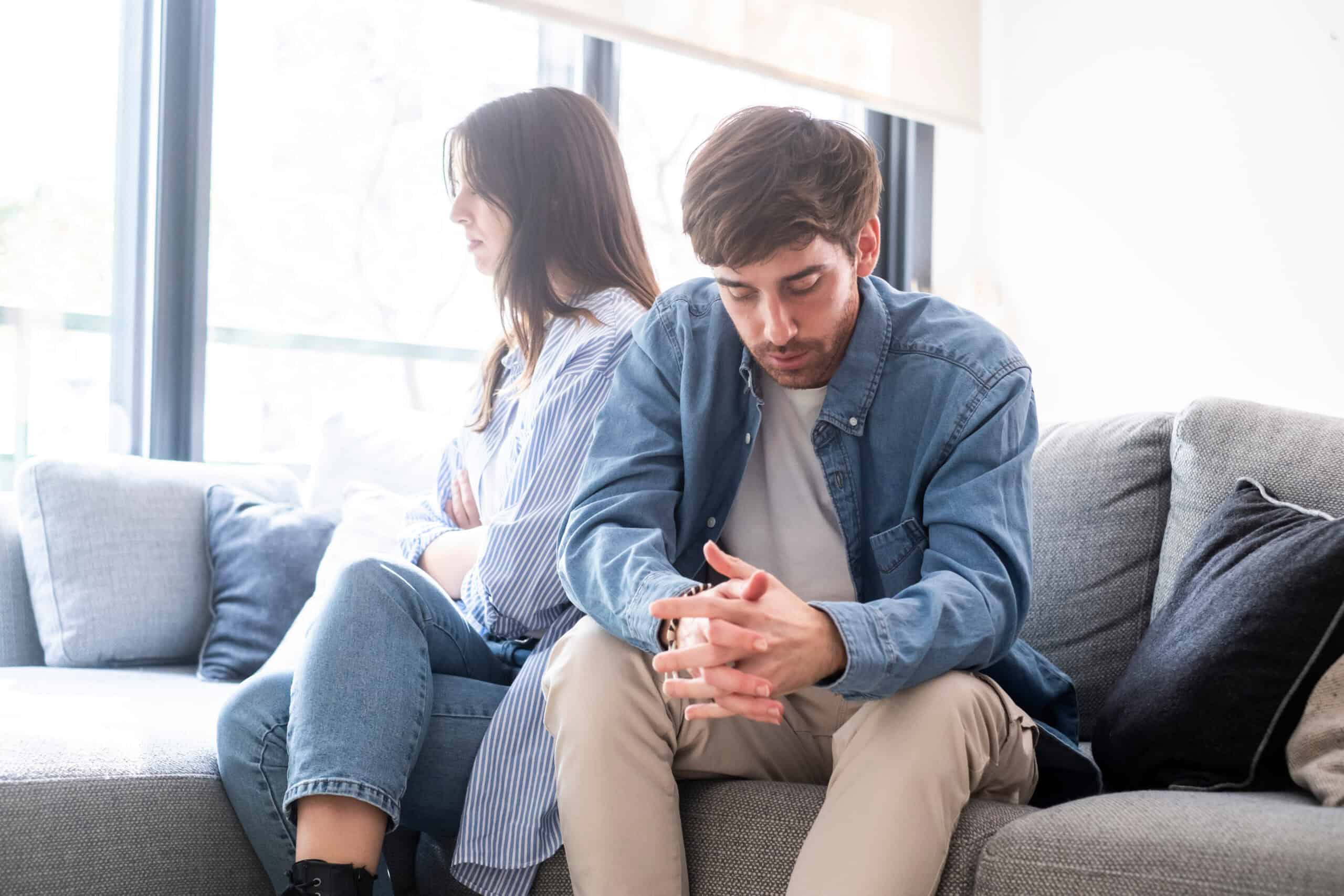 Man and woman in a season of stress